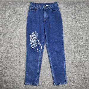 Vintage Levis Jeans Juniors 11M Blue Medium Wash High Rise Tapered USA 90s
